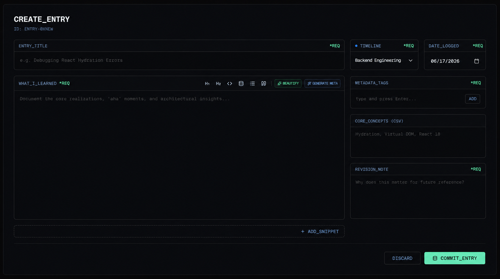 Frictionless Logging